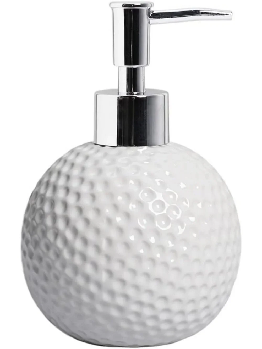 Golf Ball Soap Dispenser - Ceramic Lotion Bottle for Bathroom Decor